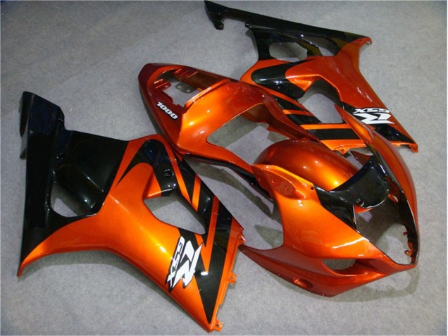 Purchase 2003-2004 Orange Black Suzuki GSXR 1000 Motorcycle Fairing Kits UK