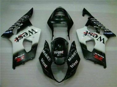 Purchase 2003-2004 White Black Suzuki GSXR 1000 Motorbike Fairing UK