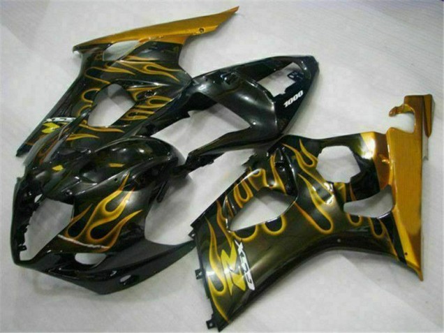 Purchase 2003-2004 Gold Black Suzuki GSXR 1000 Motorcycle Fairing Kit UK Purchase 2003-2004 Gold Black Suzuki GSXR 1000 Motorcycle Fairing Kit UK