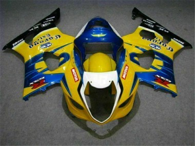 Purchase 2003-2004 Yellow Blue Suzuki GSXR 1000 Bike Fairings UK