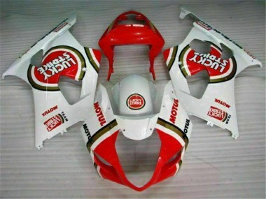 Purchase 2003-2004 Red White Suzuki GSXR 1000 Motorbike Fairing Kits UK