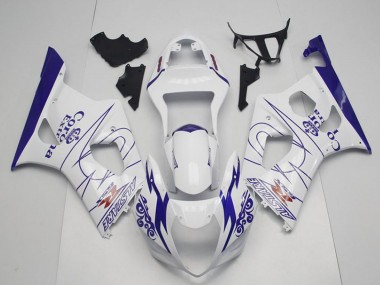 Purchase 2003-2004 White Blue Corona Alstare Suzuki GSXR 1000 Motorcycle Fairings UK