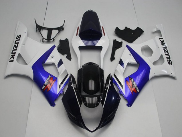 Purchase 2003-2004 White Blue Glossy Black Red Suzuki GSXR 1000 Motorcycle Fairings UK