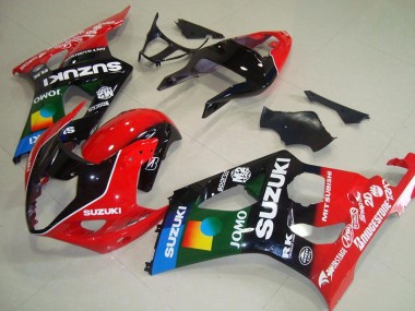 Purchase 2003-2004 Red Black Blue Green JOMO Pepephone Suzuki GSXR 1000 Motorcycle Fairings UK