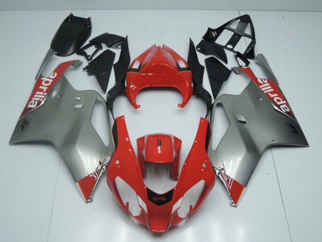 Purchase 2003-2006 Silver and Red Aprilia RSV1000 Motorbike Fairing Kits UK Purchase 2003-2006 Silver and Red Aprilia RSV1000 Motorbike Fairing Kits UK