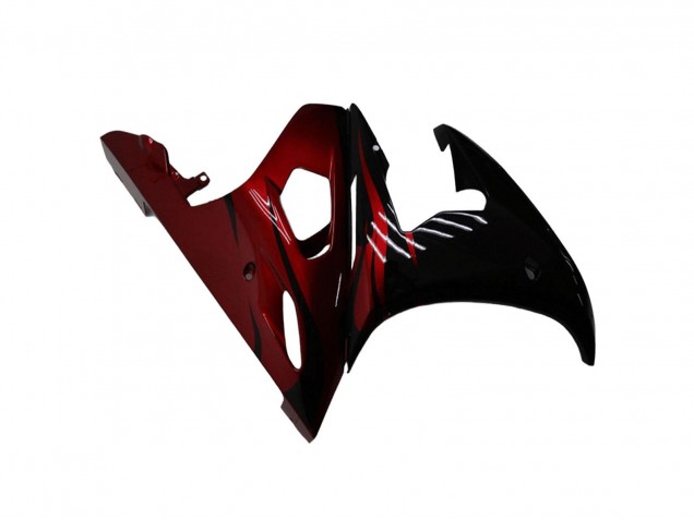 Purchase 2003-2004 Glossy Black Red Yamaha YZF R6 Motorcycle Fairing Kits UK