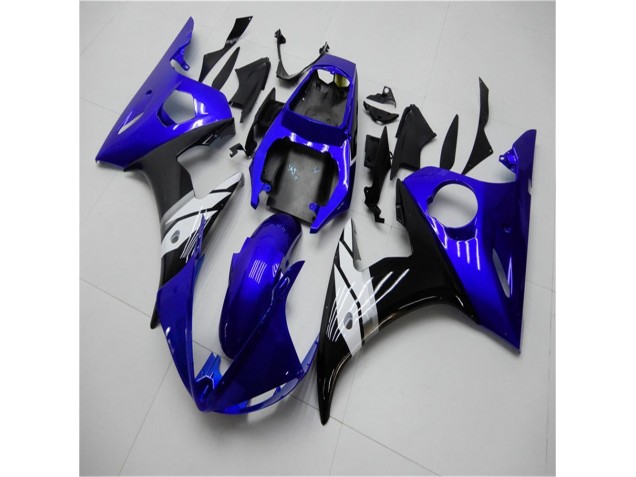 Purchase 2003-2005 Blue White Black Yamaha YZF R6 Motorcycle Fairings Kit UK Purchase 2003-2005 Blue White Black Yamaha YZF R6 Motorcycle Fairings Kit UK
