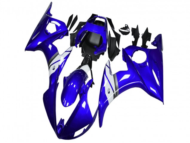Purchase 2003-2004 Blue White Yamaha YZF R6 Motorcycle Fairings UK