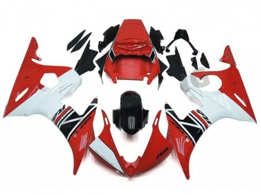 Purchase 2003-2004 Red White Glossy Black Yamaha YZF R6 Motorcycle Fairing UK