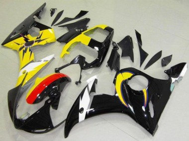 Purchase 2003-2004 Yellow Red Glossy Black Yamaha YZF R6 Motorcycle Fairings UK