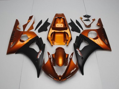 Purchase 2003-2005 Brown and Matte Black Yamaha YZF R6 Bike Fairings UK