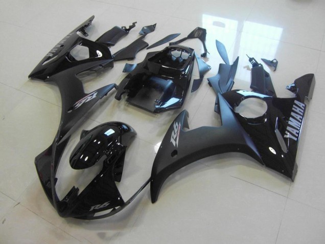 Purchase 2003-2005 Matte Black Glossy Black Yamaha YZF R6 Motorbike Fairing Kits UK Purchase 2003-2005 Matte Black Glossy Black Yamaha YZF R6 Motorbike Fairing Kits UK