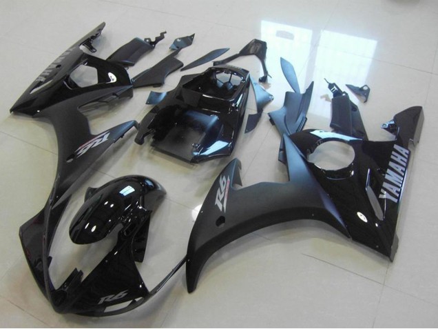 Purchase 2003-2004 Glossy Black Matte Black Silver Decals Yamaha YZF R6 Motorcycle Fairings UK