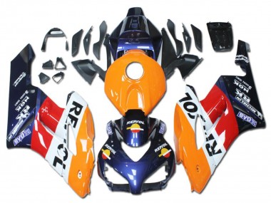 Purchase 2004-2005 Orange Red White Blue Repsol Honda CBR1000RR Motorcycle Fairings UK