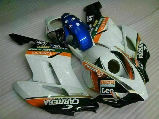 Purchase 2004-2005 White Blue Honda CBR1000RR Replacement Fairings UK Purchase 2004-2005 White Blue Honda CBR1000RR Replacement Fairings UK