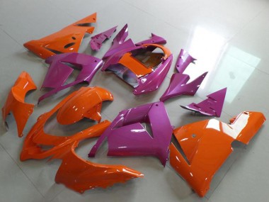 Purchase 2004-2005 Orange and Pink Kawasaki ZX10R Motorcycle Fairings UK