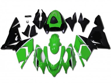 Purchase 2004-2005 Green Glossy Black Kawasaki ZX10R Motorcycle Fairings UK