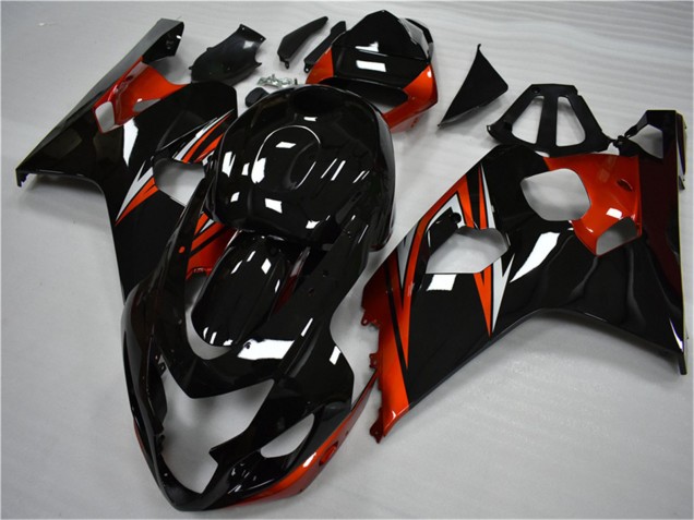 Purchase 2004-2005 Glossy Black Red Stripe Suzuki GSXR 600/750 Motorcycle Fairings UK