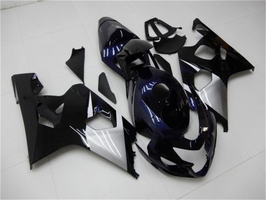 Purchase 2004-2005 Glossy Black Silver Blue Suzuki GSXR 600/750 Motorcycle Fairings UK