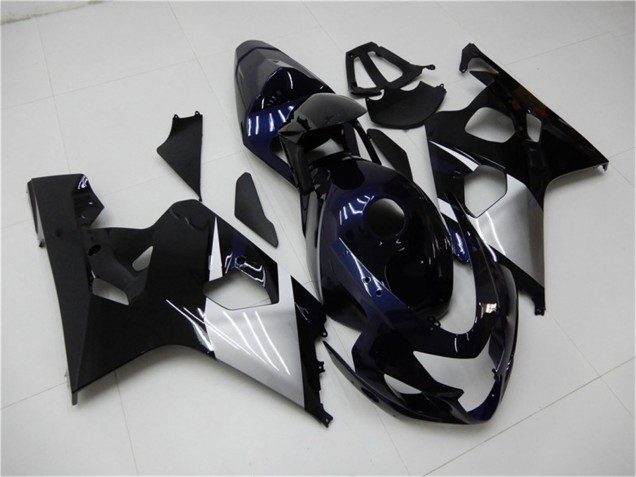Purchase 2004-2005 Glossy Black Silver Blue Suzuki GSXR 600/750 Motorcycle Fairings UK