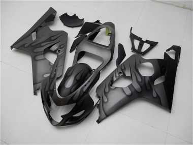 Purchase 2004-2005 Grey Black Flame Suzuki GSXR 600/750 Motorcycle Fairings UK