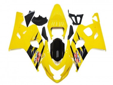 Purchase 2004-2005 Yellow Glossy Black Suzuki GSXR 600/750 Motorcycle Fairings UK