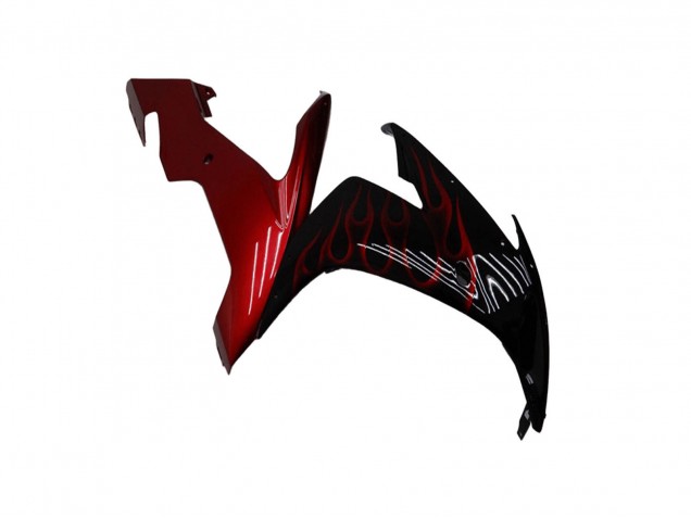 Purchase 2004-2006 Glossy Black Red Flame Yamaha YZF R1 Motorcycle Fairings UK