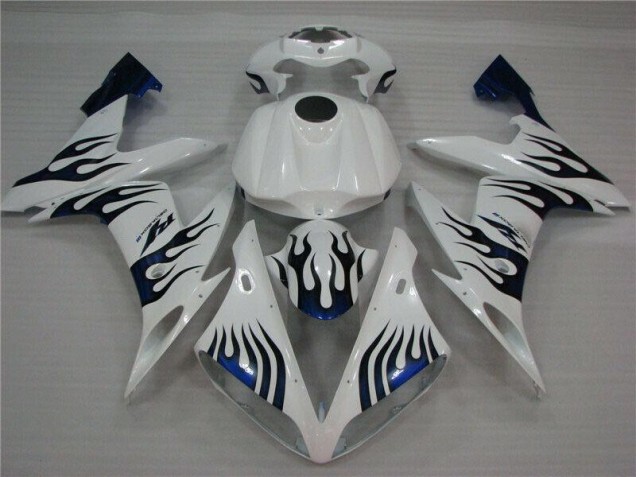 Purchase 2004-2006 White Blue Flame Yamaha YZF R1 Replacement Fairings UK