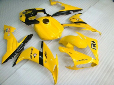 Purchase 2004-2006 Yellow Glossy Black Dunlop 50 Yamaha YZF R1 Motorcycle Fairings UK