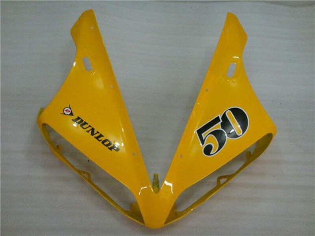 Purchase 2004-2006 Yellow Glossy Black Dunlop 50 Yamaha YZF R1 Motorcycle Fairings UK