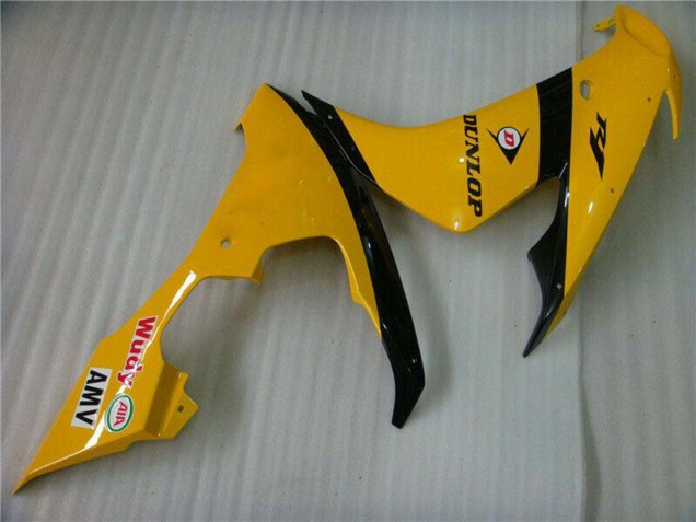 Purchase 2004-2006 Yellow Glossy Black Dunlop 50 Yamaha YZF R1 Motorcycle Fairings UK