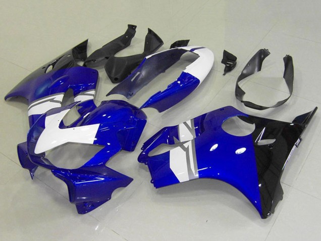Purchase 2004-2007 White Blue Glossy Black Honda CBR600 F4i Motorcycle Fairings UK