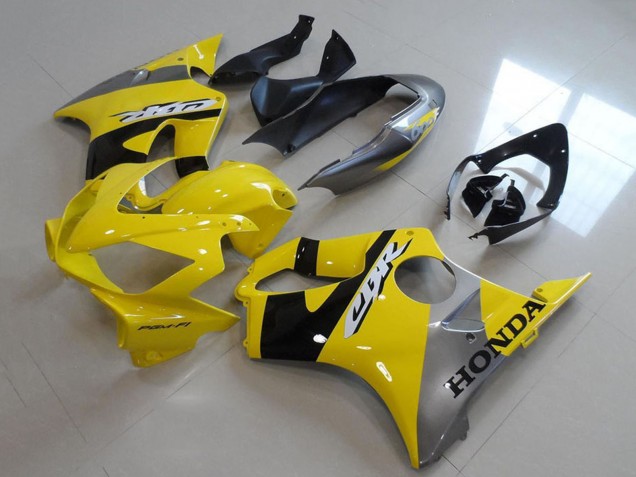 Purchase 2004-2007 Yellow Silver Glossy Black Honda CBR600 F4i Motorcycle Fairings UK