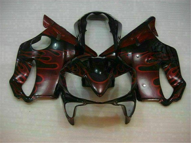 Purchase 2004-2007 Red Flame Honda CBR600 F4i Bike Fairings UK
