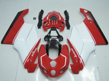Purchase 2005-2006 White Red Glossy Black Ducati 999 Motorcycle Fairings UK