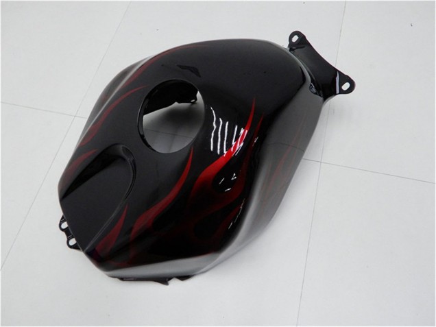 Purchase 2005-2006 Glossy Black Red Flame Honda CBR600RR Motorcycle Fairing Kits UK