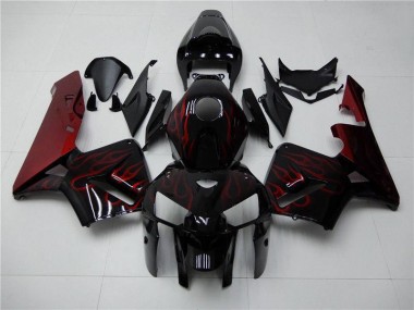 Purchase 2005-2006 Red Flame Black Honda CBR600RR Bike Fairings UK