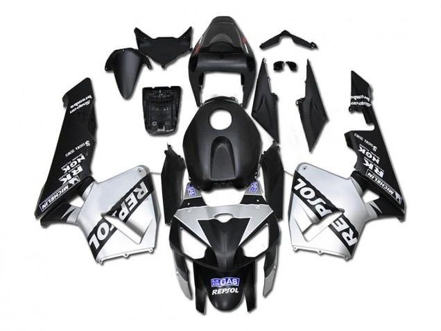 Purchase 2005-2006 Silver Repsol Black Honda CBR600RR Bike Fairings UK Purchase 2005-2006 Silver Repsol Black Honda CBR600RR Bike Fairings UK