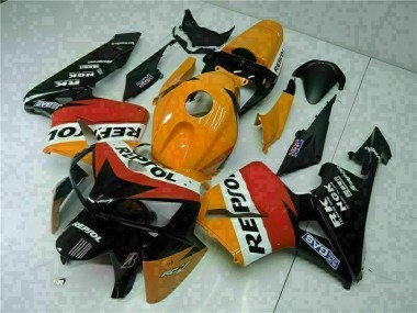 Purchase 2005-2006 Orange White Red Black Repsol Honda CBR600RR Motorcycle Fairings UK
