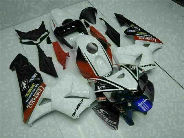 Purchase 2005-2006 White Red Black Lee Honda CBR600RR Motorbike Fairing UK Purchase 2005-2006 White Red Black Lee Honda CBR600RR Motorbike Fairing UK