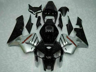 Purchase 2005-2006 Glossy Black Silver Honda CBR600RR Motorcycle Fairings UK