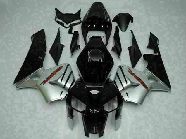 Purchase 2005-2006 Glossy Black Silver Honda CBR600RR Motorcycle Fairings UK
