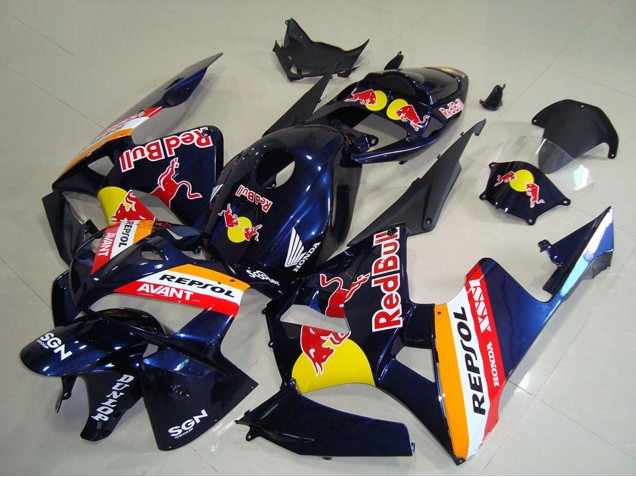 Purchase 2005-2006 Dark Blue Orange Red Bull Repsol Honda CBR600RR Motorcycle Fairings UK