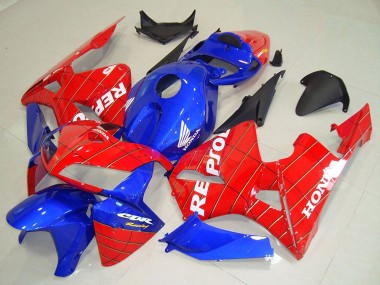 Purchase 2005-2006 Blue Red Spider Man Repsol Honda CBR600RR Motorcycle Fairings UK