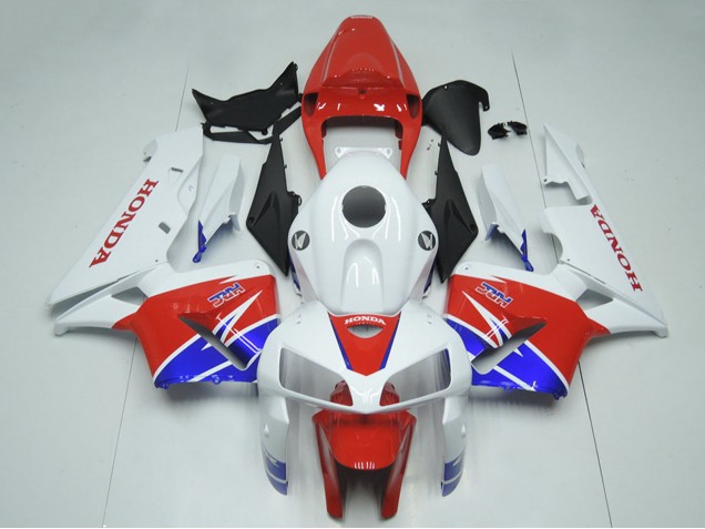 Purchase 2005-2006 White Red Blue HRC Honda CBR600RR Motorcycle Fairing Kits UK