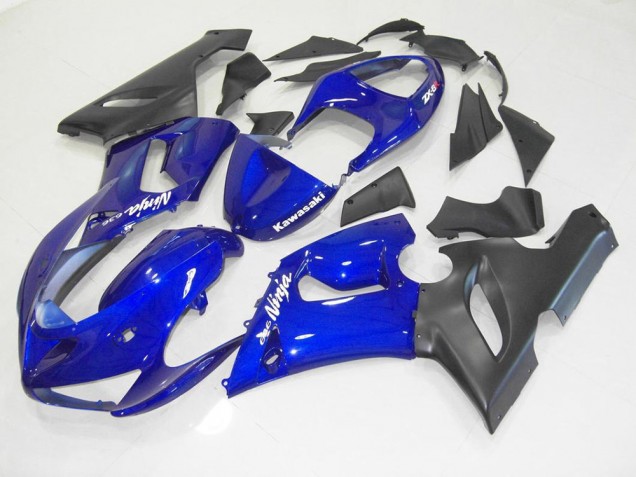 Purchase 2005-2006 Blue Black Kawasaki ZX6R Motorcycle Fairing UK Purchase 2005-2006 Blue Black Kawasaki ZX6R Motorcycle Fairing UK