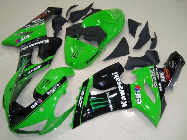 Purchase 2005-2006 Green Monster Kawasaki ZX6R Motorcycle Fairing Kit UK