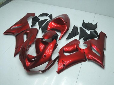Purchase 2005-2006 Candy Red Kawasaki ZX6R Motorcycle Fairings UK