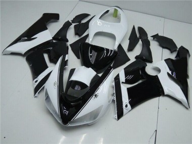 Purchase 2005-2006 White Glossy Black Kawasaki ZX6R Motorcycle Fairings UK