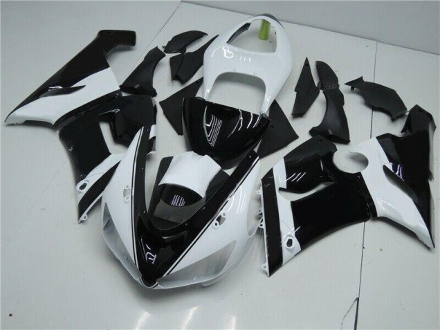Purchase 2005-2006 Black White Kawasaki ZX6R Moto Fairings UK Purchase 2005-2006 Black White Kawasaki ZX6R Moto Fairings UK